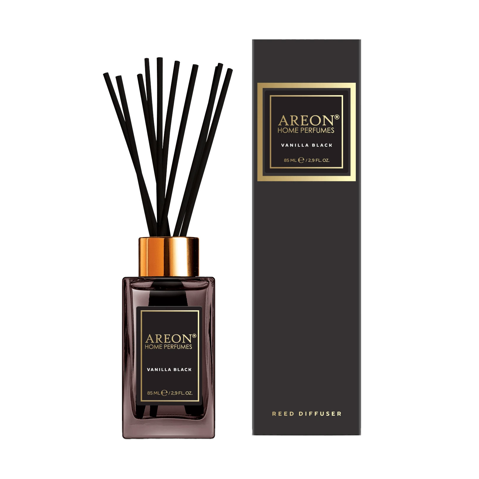 Аромадифузор Areon Premium Vanilla Black, 85 мл